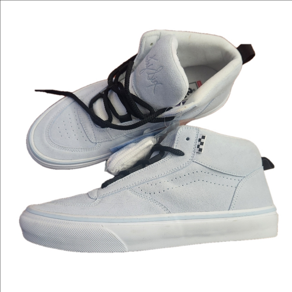 Vans OTW Skateboard showa Mens 10.5 Sky Blue Hi Top Lace Up Sneakers New